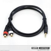 2x RCA to 3.5mm mini Jack cable, 0.3 m, f/m