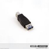 USB A to USB B 3.0 extension piece, f/m