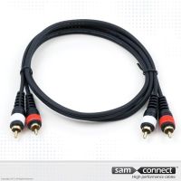 2x RCA to 2x RCA Pro Series cable, 3m, m/m