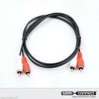 2x RCA to 2x RCA cable, 1 m, m/m