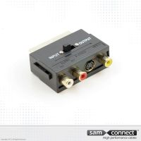 SCART to composite/S-VHS adapter, m/f