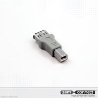 USB A to USB B 2.0 extension piece, f/m