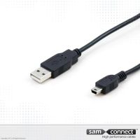 USB A to Mini USB 2.0 cable, 1.8m, m/m