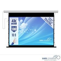 Projector screen 4K|UHD Electric 133" 294x166 cm white casing